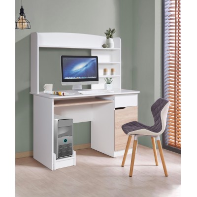 Письменный стол Мебель-Класс ЛИДЕР (белый/дуб сонома) Письменный стол Мебель-Класс ЛИДЕР (белый/дуб сонома)