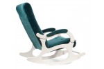 Кресло-качалка Бастион-4-2 арт.Goya teal Белые ноги в Минске Кресло-качалка Бастион-4-2 арт.Goya teal Белые ноги