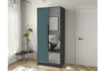 Шкаф комбинированный Концепт Тренд КТ-Ш2(З) (Антрацит/Верде) фабрика Интерлиния
