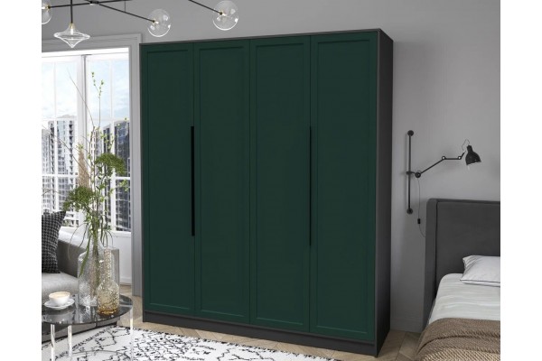 Шкаф комбинированный Концепт Тренд КТ-Ш4 (Антрацит/Изумруд) фабрика Интерлиния