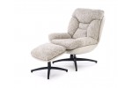 Комплект HALMAR KRONOS (кресло+подставка для ног) бежевый/разноцветный в Минске Комплект HALMAR KRONOS (кресло+подставка для ног) бежевый/разноцветный