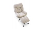 Комплект HALMAR KRONOS (кресло+подставка для ног) бежевый/разноцветный в Минске Комплект HALMAR KRONOS (кресло+подставка для ног) бежевый/разноцветный