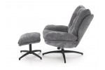 Комплект HALMAR PESTO (кресло+подставка для ног) серый в Минске Комплект HALMAR PESTO (кресло+подставка для ног) серый