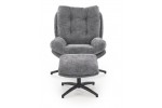 Комплект HALMAR PESTO (кресло+подставка для ног) серый в Минске Комплект HALMAR PESTO (кресло+подставка для ног) серый