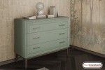 Комод 3 ящика Гориция (Зелёный самшит)  фабрика Браво Мебель