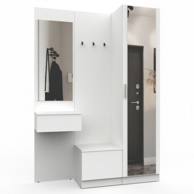  Прихожая Марсель-106 МР 01-106  (Белый премиум)