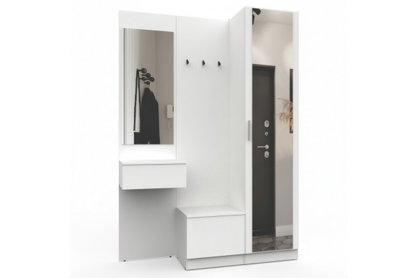 Прихожая Марсель-106 МР 01-106  (Белый премиум)