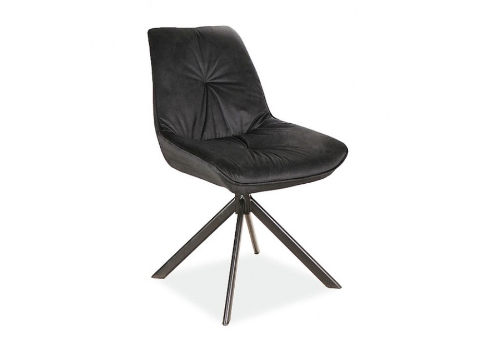 Стул SIGNAL BOOGIE I VELVET Bluvel 19 черный/черный мат в Минске Стул SIGNAL BOOGIE I VELVET Bluvel 19 черный/черный мат