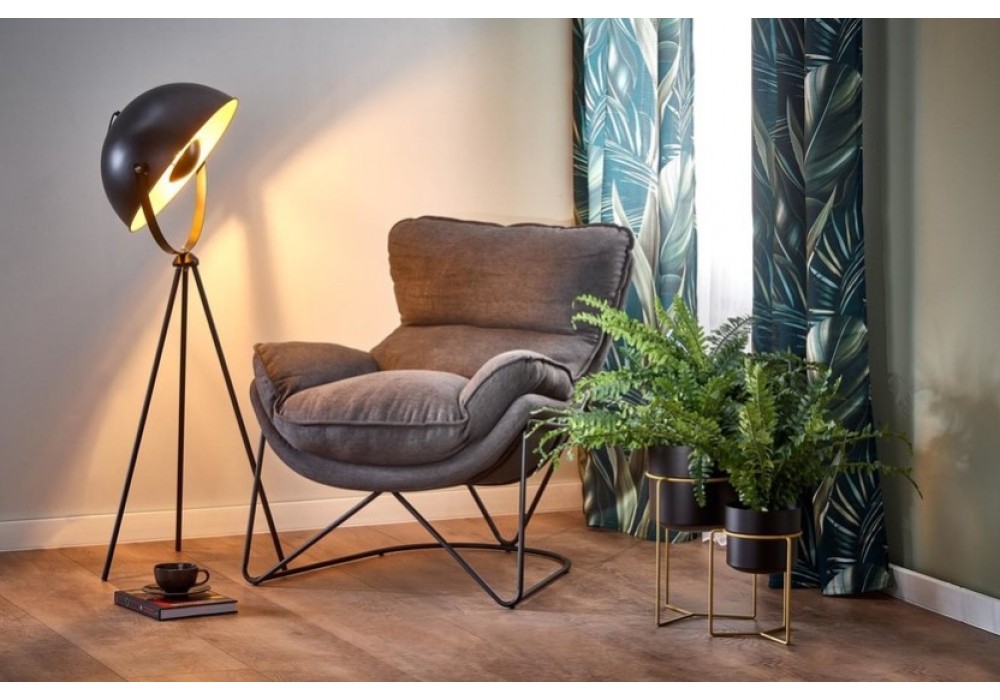 Кресло HALMAR VOLKER темно-серый/черный в Минске Кресло HALMAR VOLKER темно-серый/черный