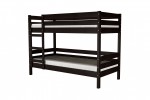Двухъярусная кровать Джуниор массив сосны  (орех темный)  фабрика БравоМебель