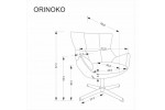 Кресло HALMAR ORINOKO серый