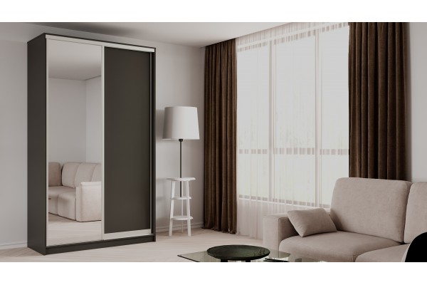 Шкаф-купе Elgon KKX 02  (Кобальт/Хром)  фабрика Рэйгрупп