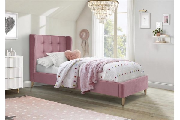 Кровать HALMAR ESTELLA розовый, 90/200