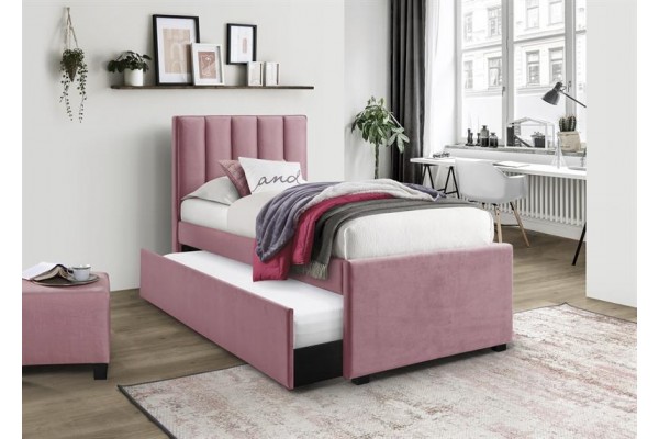 Кровать HALMAR RUSSO розовый, 90/200