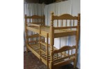 Двухъярусная кровать Соня массив сосны без ящиков   (Натуральная сосна)  фабрика БравоМебель