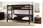 Двухъярусная кровать Джуниор массив сосны  (орех темный)  фабрика БравоМебель