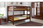 Двухъярусная кровать Джуниор массив сосны  (орех)  фабрика БравоМебель в Минске Двухъярусная кровать Джуниор массив сосны  (орех)  фабрика БравоМебель