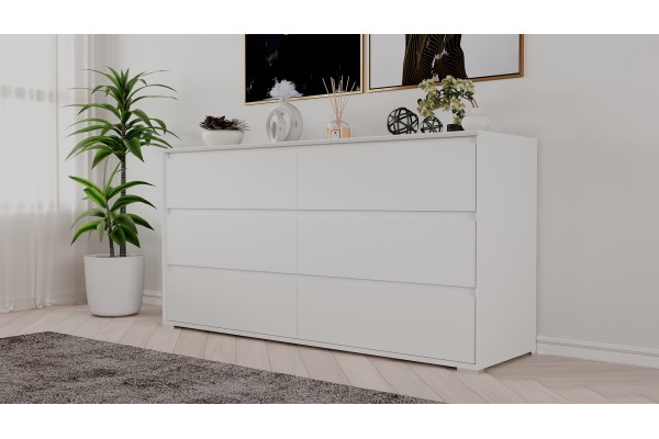 Комод Aleksa RG-06  (Белый премиум)  фабрика Рэйгрупп