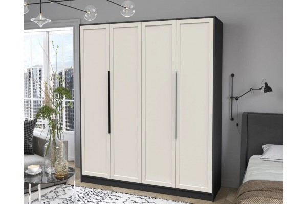 Шкаф комбинированный Концепт Тренд КТ-Ш4 (Антрацит/Кашемир) фабрика Интерлиния