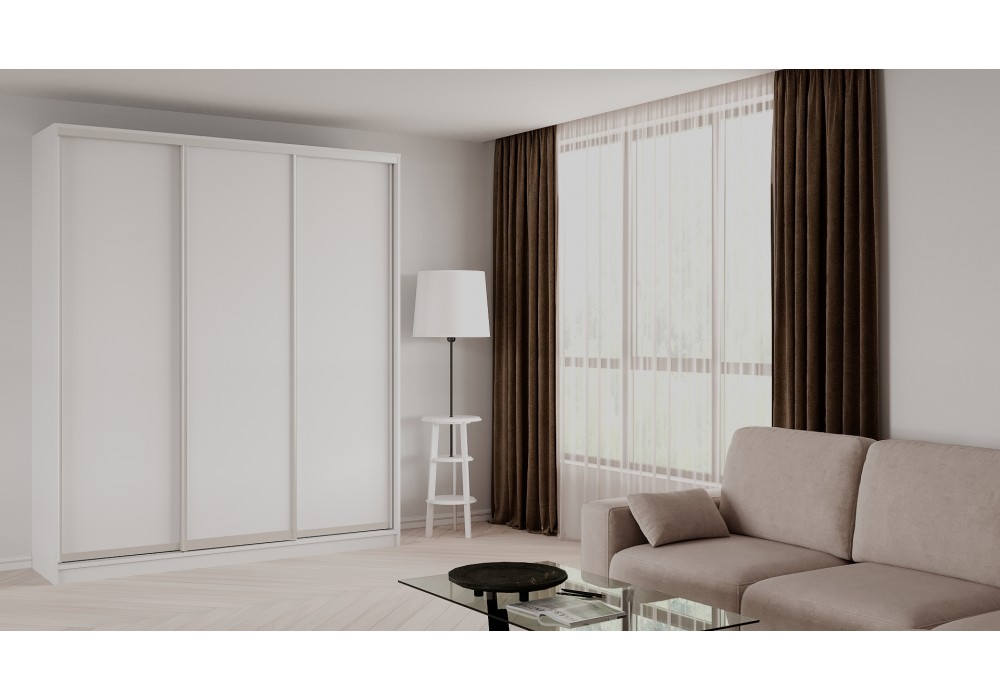 ШКАФ-КУПЕ ELGON BBX 06 (Белый премиум/Хром) фабрика Рэйгрупп в Минске ШКАФ-КУПЕ ELGON BBX 06 (Белый премиум/Хром) фабрика Рэйгрупп