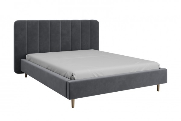 Кровать "Рино"  (холодный-серый) 160х200  фабрика БравоМебель