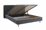 Кровать "Рино"  (холодный-серый) с подъёмным механизмом  фабрика БравоМебель в Минске Кровать "Рино"  (холодный-серый) с подъёмным механизмом  фабрика БравоМебель