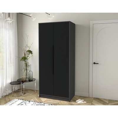 Шкаф комбинированный Концепт  КТ-Ш2 (Антрацит/Черный) фабрика Интерлиния  