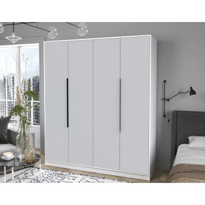 Шкаф комбинированный Концепт КТ-Ш4  (Белый/Серый) фабрика Интерлиния  