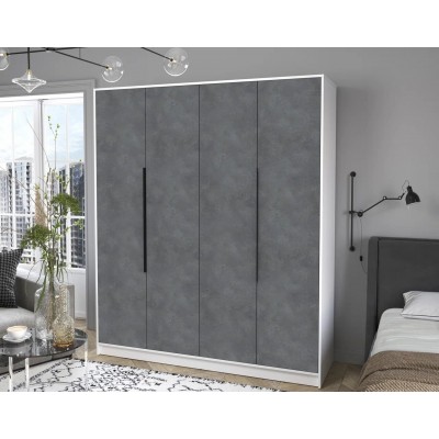 Шкаф комбинированный Концепт КТ-Ш4  (Белый/Бетон портленд) фабрика Интерлиния  