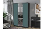Шкаф комбинированный Концепт Тренд КТ-Ш3(З) (Антрацит/Верде) фабрика Интерлиния