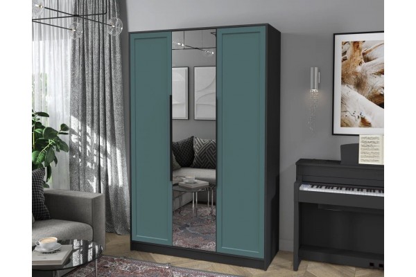 Шкаф комбинированный Концепт Тренд КТ-Ш3(З) (Антрацит/Верде) фабрика Интерлиния