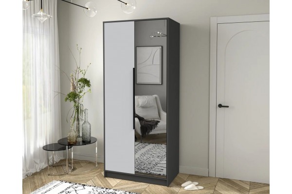 Шкаф комбинированный Концепт  КТ-Ш2(З) (Антрацит/Серый) фабрика Интерлиния