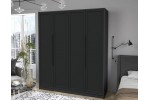 Шкаф комбинированный Концепт Тренд КТ-Ш4 (Антрацит/Черный) фабрика Интерлиния