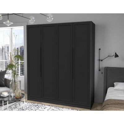 Шкаф комбинированный Концепт Тренд КТ-Ш4 (Антрацит/Черный) фабрика Интерлиния  