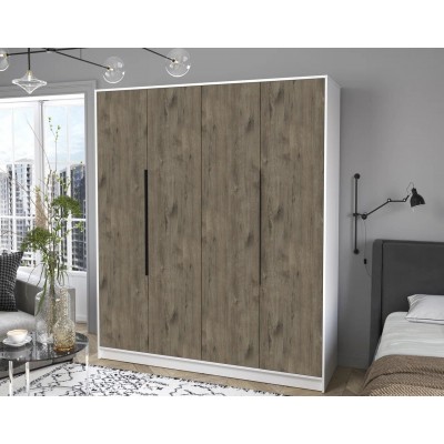 Шкаф комбинированный Концепт КТ-Ш4  (Белый/Дуб веллингтон) фабрика Интерлиния  