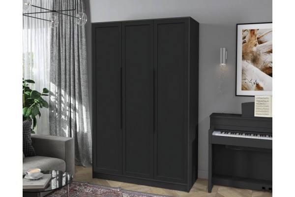 Шкаф комбинированный Концепт Тренд КТ-Ш3 (Антрацит/Черный) фабрика Интерлиния