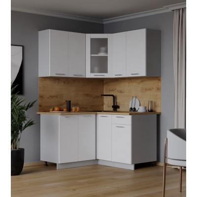 Кухонный гарнитур Мила 1,2х1,3 м (Белый Платинум/Белый Платинум) фабрика Интерлиния Кухонный гарнитур Мила 1,2х1,3 м (Белый Платинум/Белый Платинум) фабрика Интерлиния