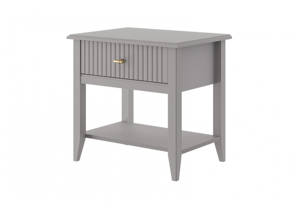 Тумба прикроватная Никеа (Серый Шифер/ Лак Антрацит) фабрика Браво Мебель в Минске Тумба прикроватная Никеа (Серый Шифер/ Лак Антрацит) фабрика Браво Мебель