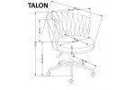 Кресло компьютерное HALMAR TALON серый