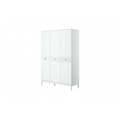 Шкаф Фарго ШР-3 (Белый снег/Лак Белый)  фабрика Браво Мебель