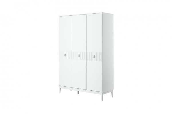 Шкаф Фарго ШР-3 (Белый снег/Лак Белый)  фабрика Браво Мебель