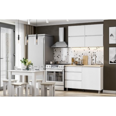 Кухонный гарнитур NN Мебель Токио (1200) Серия 3 (Белый текстурный/Дуб Сонома) Кухонный гарнитур NN Мебель Токио (1200) Серия 3 (Белый текстурный/Дуб Сонома)