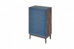 Комод 5 ящиков Гориция (Таксус / Лак Сапфировый)  фабрика Браво Мебель