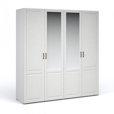 Распашной шкаф Лацио 4дв с зеркалами ( Белое дерево) фабрика Империал  Распашной шкаф Лацио 4дв с зеркалами ( Белое дерево) фабрика Империал