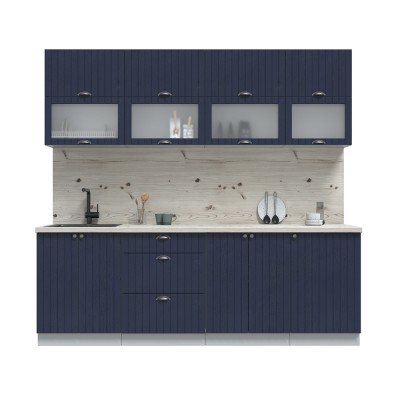 Готовая кухня Берес 2,3Б (Дуб Королевский/ Дуб Королевский) фабрика Интерлиния Готовая кухня Берес 2,3Б (Дуб Королевский/ Дуб Королевский) фабрика Интерлиния