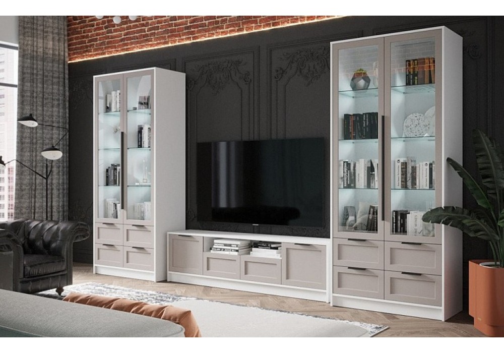 Гостиная Концепт Тренд (Белый платинум/Луна) фабрика Интерлиния в Минске Гостиная Концепт Тренд (Белый платинум/Луна) фабрика Интерлиния