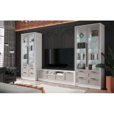 Гостиная Концепт Тренд (Белый платинум/Луна)  фабрика Интерлиния  