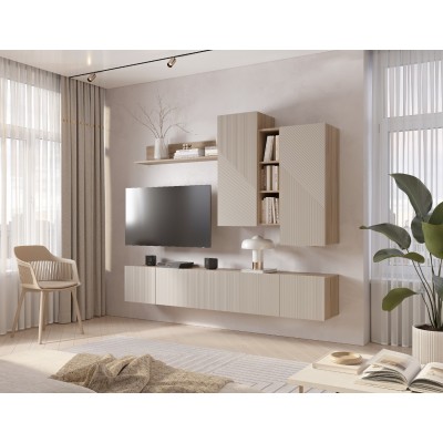 Гостиная Эмилия - Комплект 2 - Дуб Смоки/Айриш MF03 (BTS)