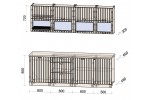 Готовая кухня Берес 2,3Б (Дуб Королевский/ Дуб Королевский) фабрика Интерлиния
