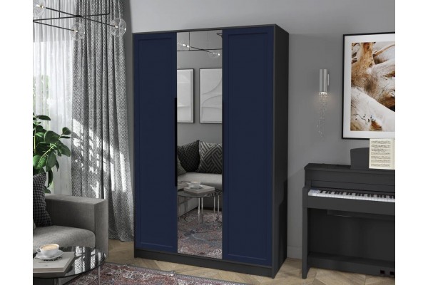 Шкаф комбинированный Концепт Тренд КТ-Ш3(З) (Антрацит/Индиго) фабрика Интерлиния